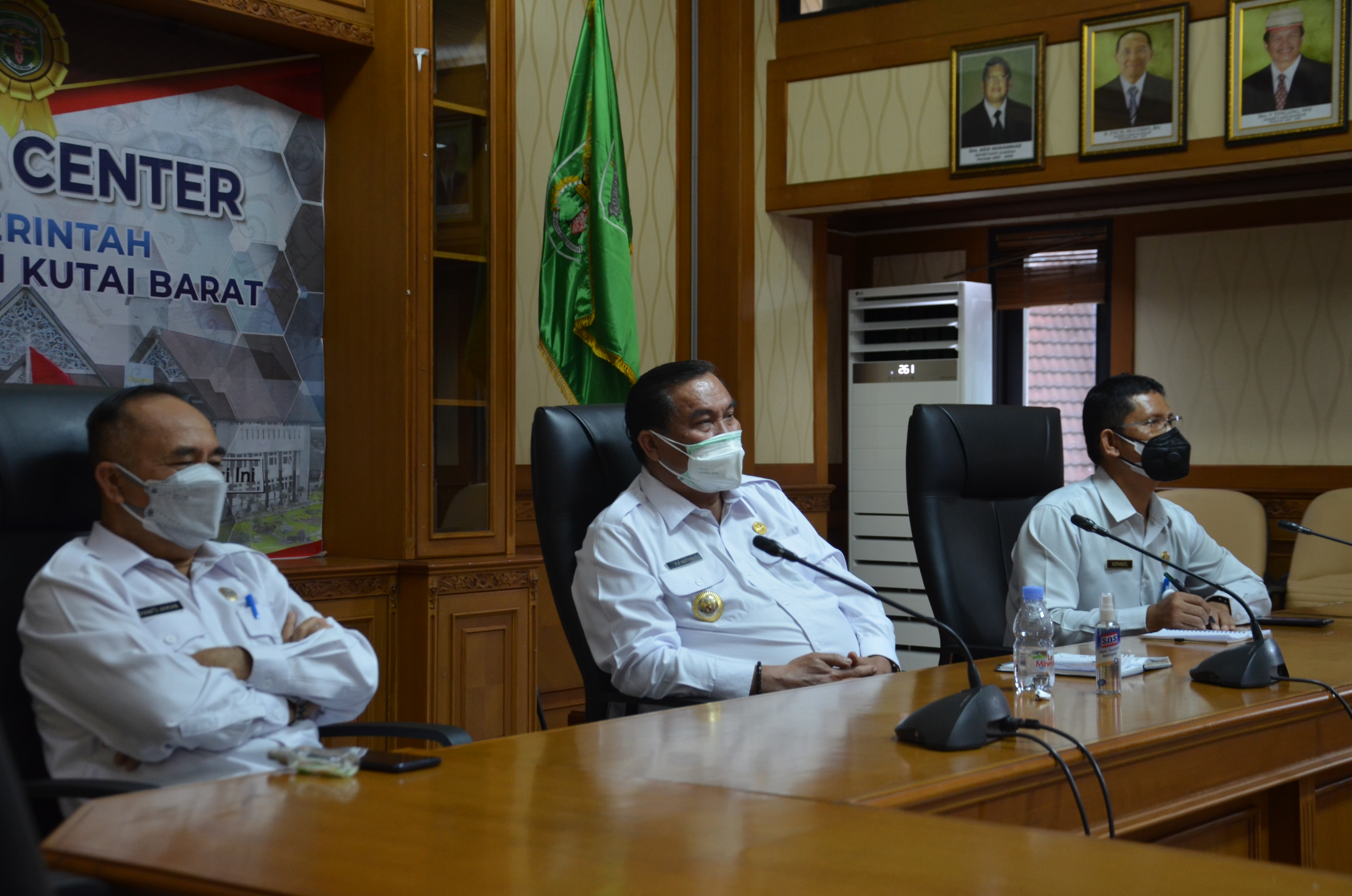 Bupati dan Wabup Hadiri Zoom Metting, Bersama Kepala BNPB dan Gubernur Kaltim